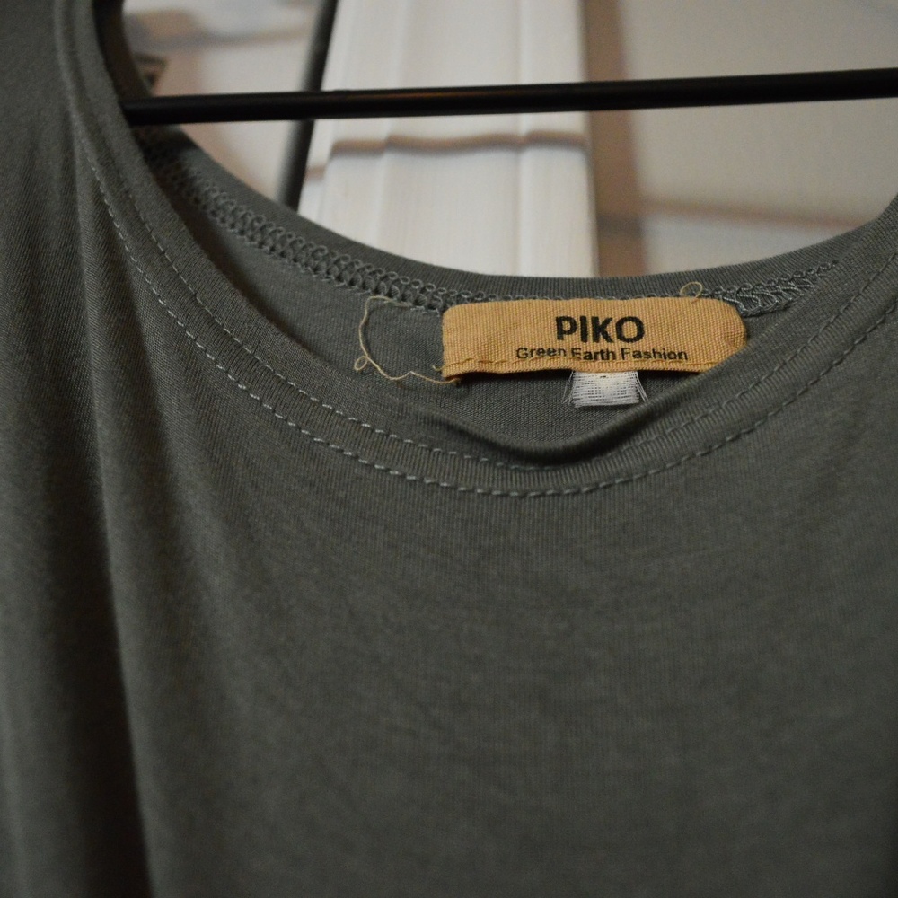 Olive Piko Dress